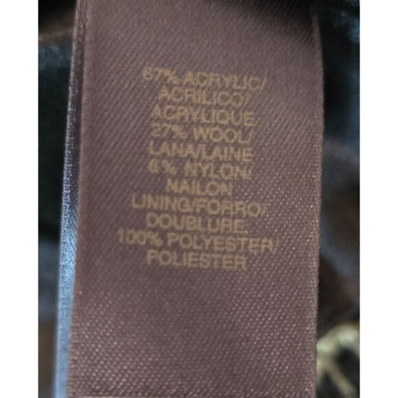 Vintage Green  Yellow Textured Tweed Button-Up Jacket old money elegant classic - Picture 9 of 11